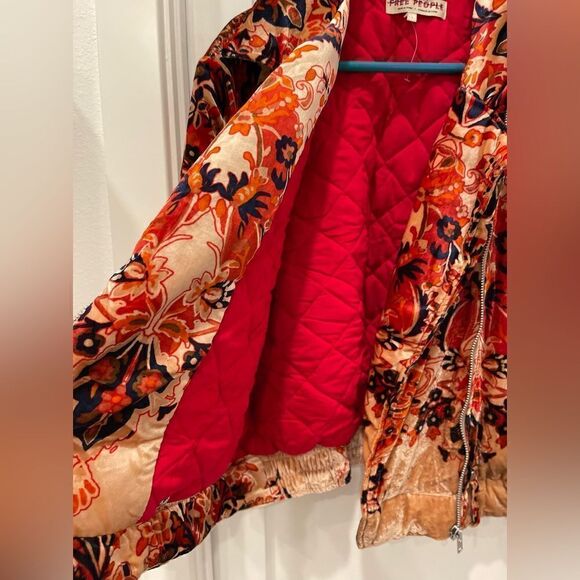 NEW Free People Bailey Velvet Moto Jacket.Size S - Picture 7 of 16
